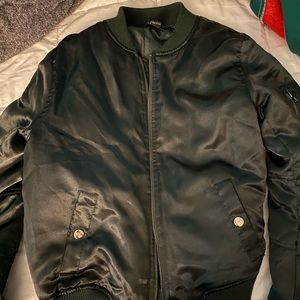 Black puffer jacket